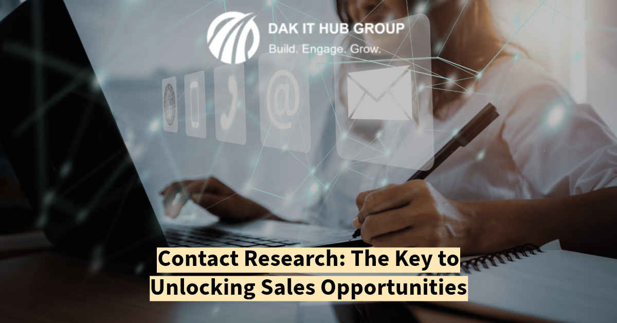 Contact Research: The Key to Unlocking Sales Opportunities